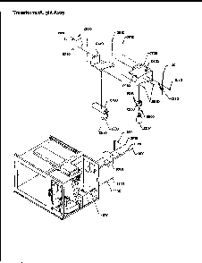Transformer/light Assy Diagram and Parts List for RFS511SW2-P1300104MX  Amana Microwave