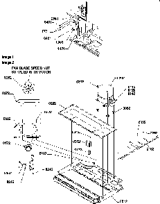 Machine Compartment Diagram and Parts List for TR21V2W-P1316001WW  Amana Refrigerator