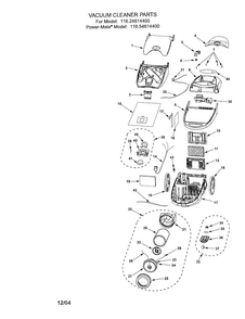 Part Location Diagram of KC10GBZTZV07 Maytag Vacuum motor noise suppressor