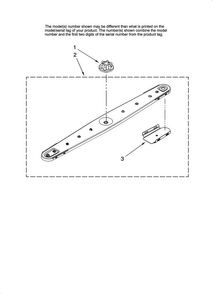 Lower Washarm Parts Diagram and Parts List for MDB6759AWS0  Maytag Dishwasher