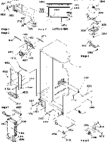 Rollers And Evaporator Assemblies Diagram and Parts List for SBIE20TPW-P1190708WW  Amana Refrigerator