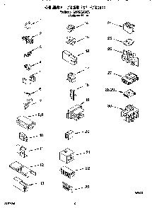 Wiring Harness Diagram and Parts List for CAWX629JQ0  Crosley Washer