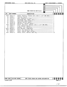 Unit Compartment And System Page 3 Diagram and Parts List for 22894-OA  Admiral Refrigerator