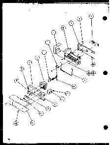 Ice Maker Diagram and Parts List for SLD25MBG-P1121103WG  Amana Refrigerator