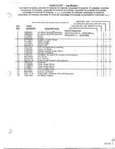 Refrigerator/ice Maker Page 2 Diagram and Parts List for SXD25MP-2  Amana Refrigerator