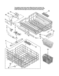 Upper And Lower Rack Parts Diagram and Parts List for MDB6701AWQ2  Maytag Dishwasher