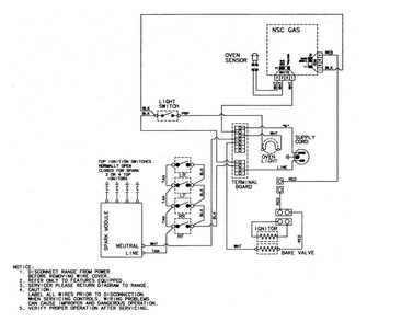 Wiring Information Diagram and Parts List for MGRH451BDW  Maytag Range