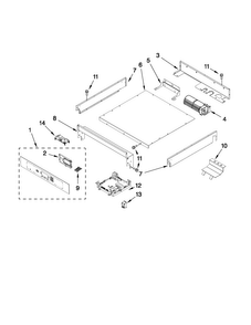 Control Panel Parts Diagram and Parts List for JJW2830WP01  Jenn-Air Wall Oven