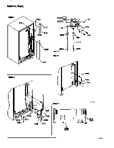 Cabinet Back Diagram and Parts List for SBD20S4E-P1190004WE  Amana Refrigerator