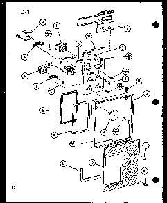 Section 14 Diagram and Parts List for RCR-700-P85727-3S  Amana Range
