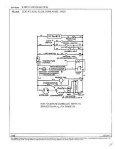 Wiring Information Diagram and Parts List for HMG671580  Admiral Refrigerator