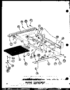 Machine Compartment Diagram and Parts List for SRI22GG-P7745511WG  Amana Refrigerator