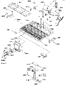 Machine Compartment Diagram and Parts List for SRDE528TBW-P1312602WW  Amana Refrigerator