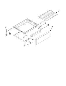 Drawer And Rack Parts Diagram and Parts List for MGR8772WB1  Maytag Range