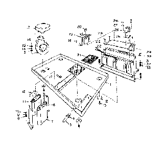 Oven Base Assembly Diagram and Parts List for 5629967310  Kenmore Microwave