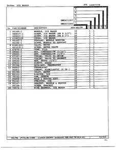 Ice Maker Page 2 Diagram and Parts List for HMG621267  Admiral Refrigerator