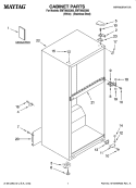 Part Location Diagram of WPW10133299 Whirlpool Screw
