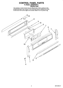 Part Location Diagram of 2602M182-09 Whirlpool Backguard - Stainless/Black