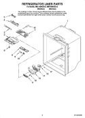 REFRIGERATOR LINER PARTS Diagram and Parts List for MBR1956KES12  Maytag Refrigerator