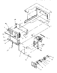 Evaporator Assembly Diagram and Parts List for TV18S4W-P1194902WW  Amana Refrigerator