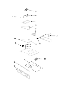 Control Panel Parts Diagram and Parts List for JBS7524BS0  Jenn-Air Wall Oven