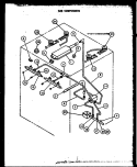 GAS COMPONENTS Diagram and Parts List for PHU101  Amana Range