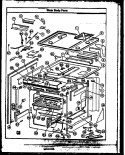Page 1 Diagram and Parts List for RKS395  Caloric Microwave Oven Combo