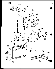 Control Diagram and Parts List for RC-6D P73860-1M Amana Microwave