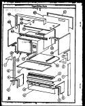UPPER OVEN PARTS Diagram and Parts List for RKS395  Caloric Microwave Oven Combo