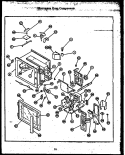 MICROWAVE OVEN COMPONENTS Diagram and Parts List for RKS395  Caloric Microwave Oven Combo