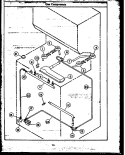 GAS COMPONENTS Diagram and Parts List for RKS395  Caloric Microwave Oven Combo