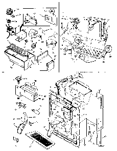 Dispenser / Ice Bucket/ice Maker Diagram and Parts List for JRSD225B M9Q20A Jenn-Air Refrigerator
