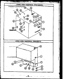 LOWER OVEN ELECTRICAL COMPONENTS Diagram and Parts List for RKS-396  Caloric Microwave Oven Combo