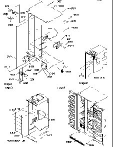 Cabinet Parts And Toe Grille Diagram and Parts List for SR20TW-P1190102WW  Amana Refrigerator