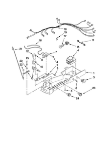 Control Parts Diagram and Parts List for MSD2242VES03  Maytag Refrigerator