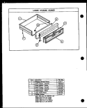 LOWER STORAGE DRAWER Diagram and Parts List for GAK26TC  Amana Range