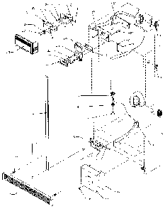 Air Flow Diagram and Parts List for SXDE27NP-P1162204W  Amana Refrigerator