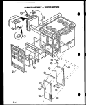 CABINET ASSY - HEATER SECTION Diagram and Parts List for GAP39DA  Amana Range
