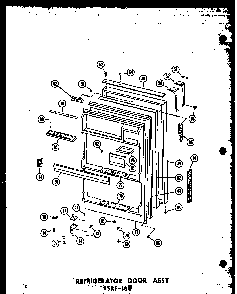 Section 2 Diagram and Parts List for ESRF-16W-AG-P60303-5WG  Amana Refrigerator