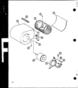 Part Location Diagram of D5581233 Maytag BLOWER HSG