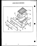 LOWER BROILER COMPONENTS Diagram and Parts List for GAP39DA  Amana Range
