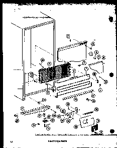 Functional Parts Diagram and Parts List for UF22C P60345-82W Amana Freezer
