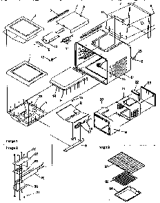 Cavity Diagram and Parts List for ARG7600L-P1141298NL  Amana Range