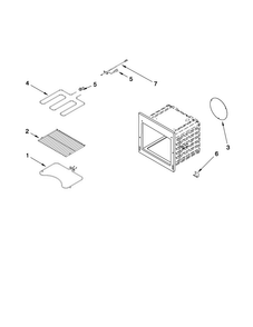 Internal Oven Parts Diagram and Parts List for MMW5530DAW21  Maytag Microwave Oven Combo