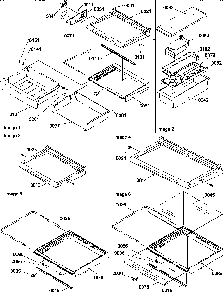 Shelves, Deli, And Crisper Assemblies Diagram and Parts List for SBDE20S4SW-P1190906WW  Amana Refrigerator