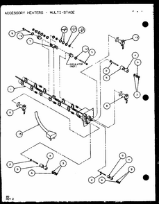 (230/208v.,4.0kw) Diagram and Parts List for PTC07300ER P9882501R Amana Air Conditioner