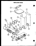 VENTILATION PARTS Diagram and Parts List for PHU-185-NWW  Amana Range