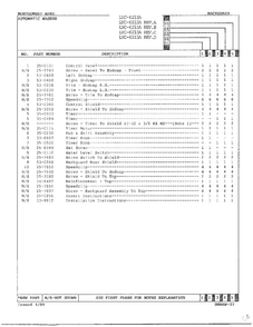Backguard Page 2 Diagram and Parts List for 6215A REV D Norge Washer