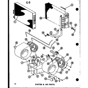 System & Air Parts 2 Diagram and Parts List for EPCG6017-3B P67470-8C Amana Air Conditioner