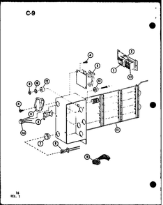 Part Location Diagram of C6177112 Whirlpool Circuit breaker